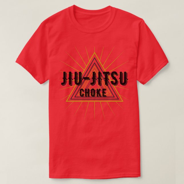 Camiseta Triângulo sufoca JiuJitsu 1 (Frente do Design)