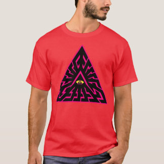 Camiseta Triângulo trabalho de arte 8