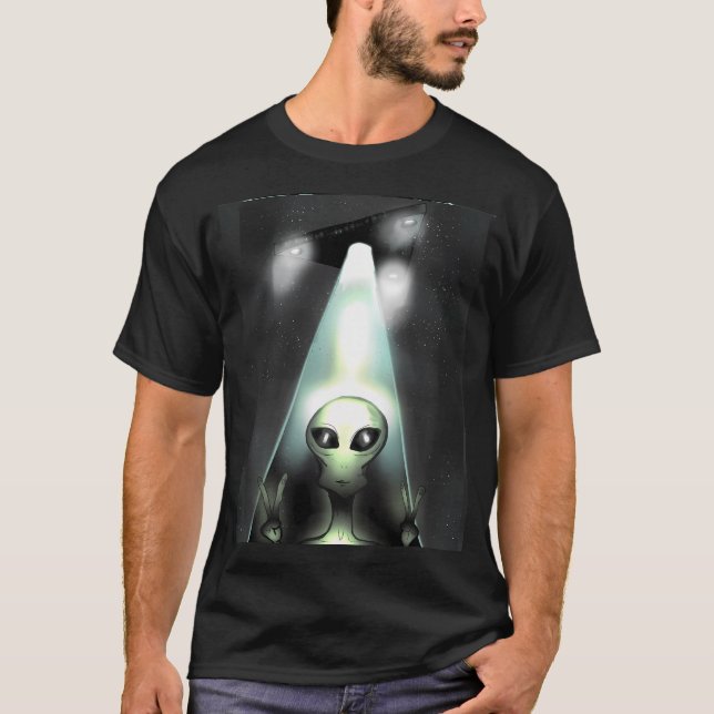 Camiseta Triângulo Ufo Abdução de Alienígenas (Frente)
