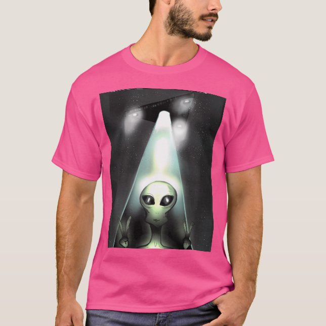 Camiseta Triângulo Ufo Abdução de Alienígenas (Frente)