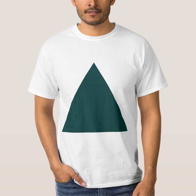 Camiseta Triângulo - Verde escuro (Frente)
