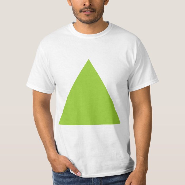 Camiseta Triângulo - Verde marciano (Frente)