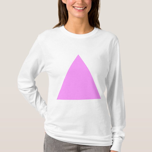 Camiseta Triângulo - Violeta clara (Frente)
