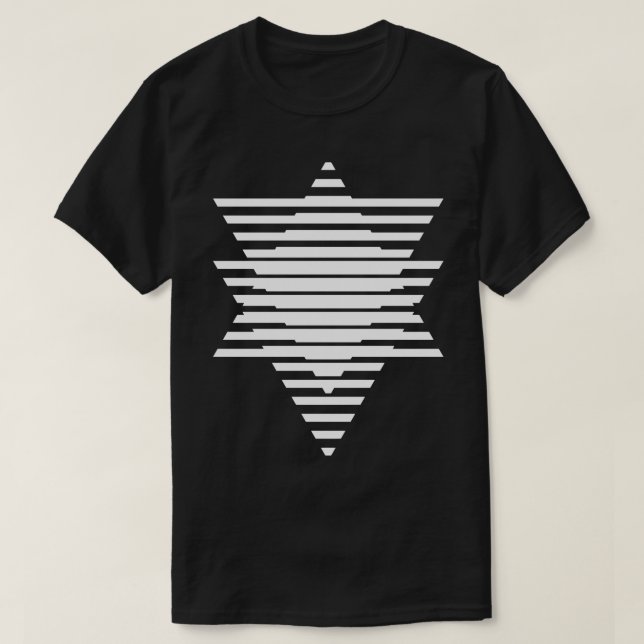 Camiseta triângulos bold design (Frente do Design)