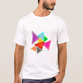Camiseta Triângulos Coloridos