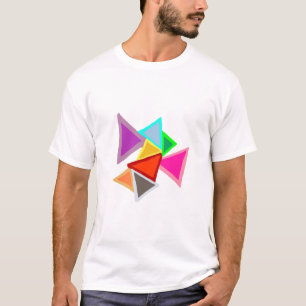 Camiseta Triângulos Coloridos