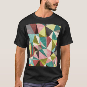 Camiseta Triângulos Coloridos, Formas Geométricas Abstrato.
