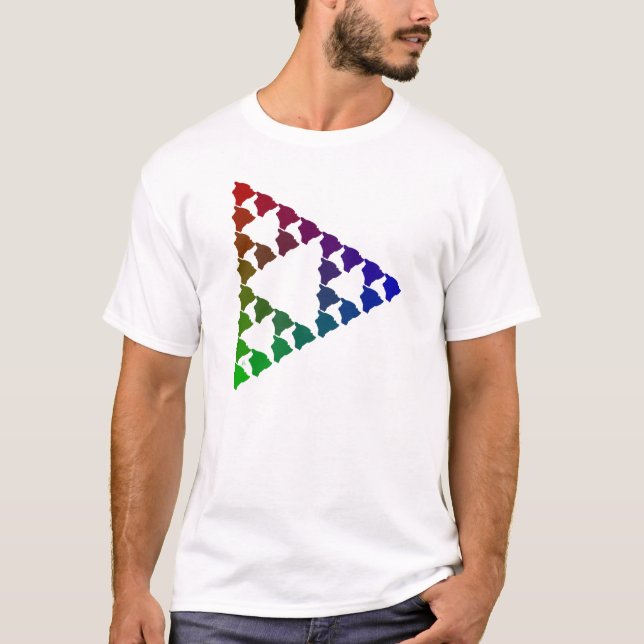 Camiseta Triângulos da ilha de Havaí (Frente)