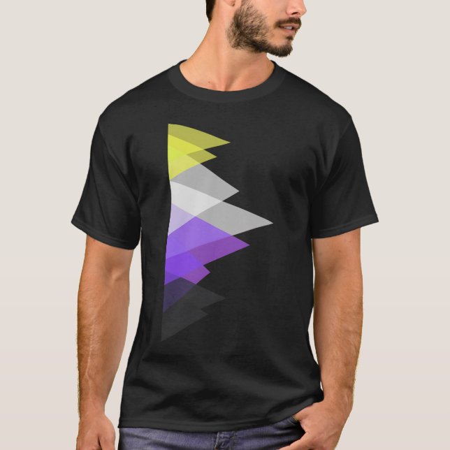 Camiseta Triângulos Enby (Frente)