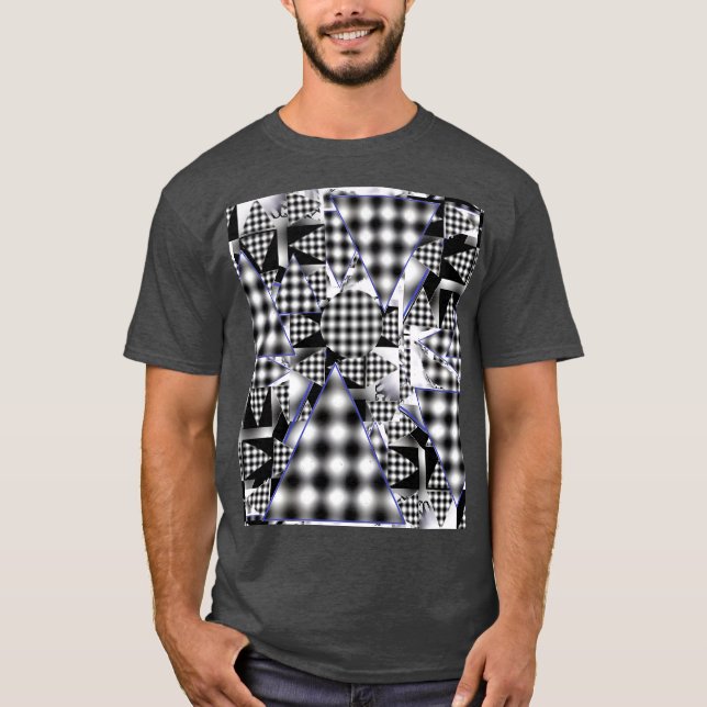 Camiseta Triângulos Mágicos Três 2-D (Frente)