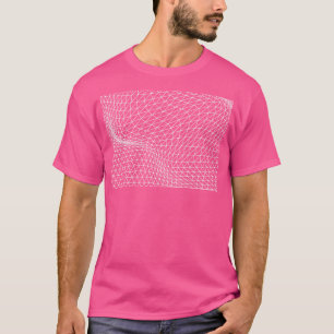 Camiseta triângulos padrão ondulado design