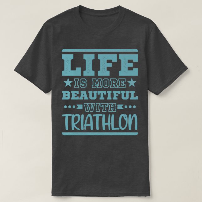 Camiseta Triath Legal Triathlon  Engraçado da Vida Melhor (Frente do Design)