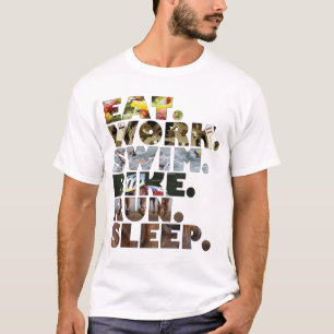 Camiseta Triathlete come o dia-a-dia do sono do