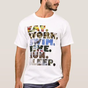 Camiseta Triathlete come o dia-a-dia do sono do