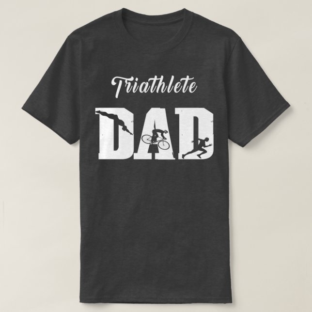 Camiseta Triathlete Dad Triathlon (Frente do Design)