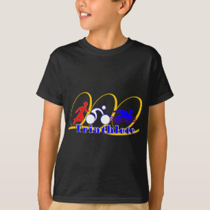 Camiseta Triathlete - funcione a natação da bicicleta