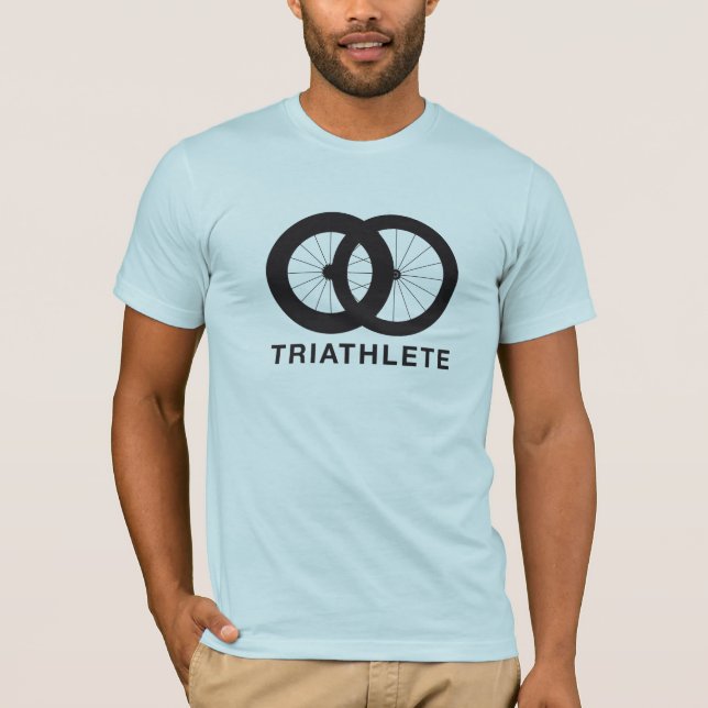 Camiseta Triathlete na raça do triathlon (Frente)