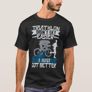 Camiseta Triathlete Natação Bike Run Triathlon Engraçado Nã