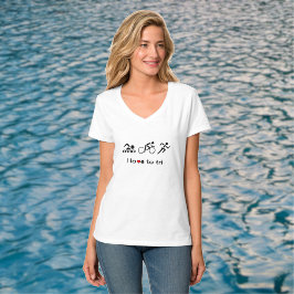 Camiseta Triathlon ama tripictogramas