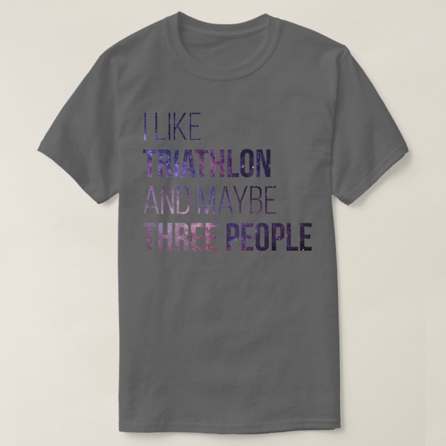 Camiseta Triathlon Funny Quote 3 (Frente do Design)