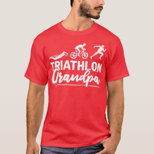 Camiseta Triathlon Grandpa Race Sport Nadando Ciclismo Corr