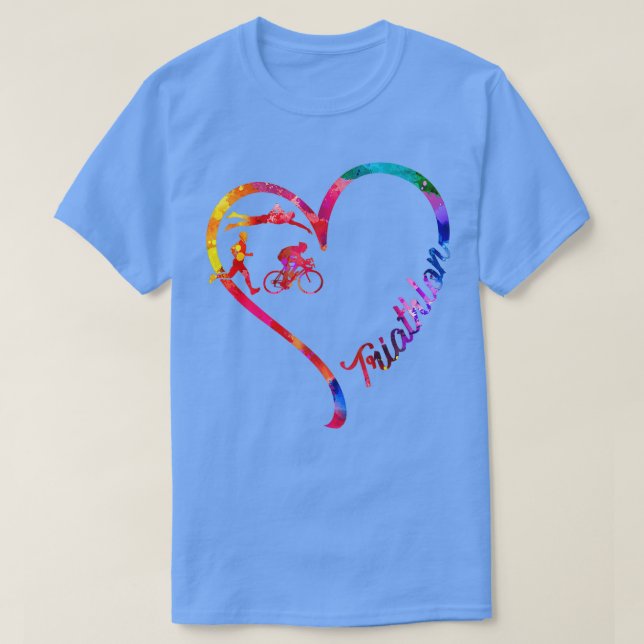 Camiseta Triathlon heart (Frente do Design)