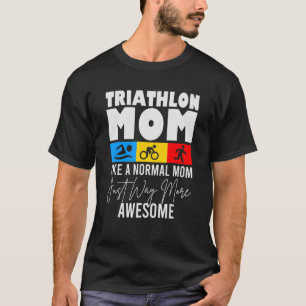 Camiseta Triathlon Mamãe Adora Correr Bike e Triathlon Nata