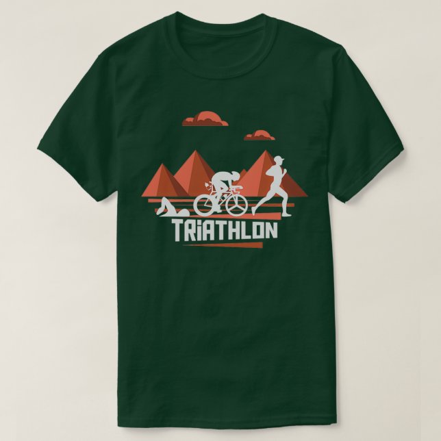 Camiseta Triathlon maravilhosa natureza 6 (Frente do Design)