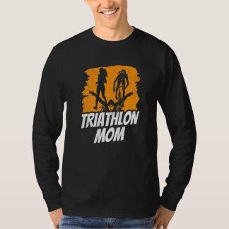Camiseta Triathlon Mom Triathlete Triathlons Sports Mother 