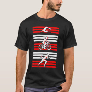 Camiseta Triathlon Nadando Fazendo Esportes