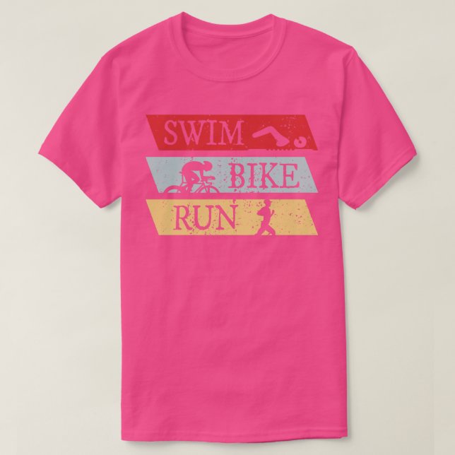 Camiseta Triathlon natação Bike Run (Frente do Design)