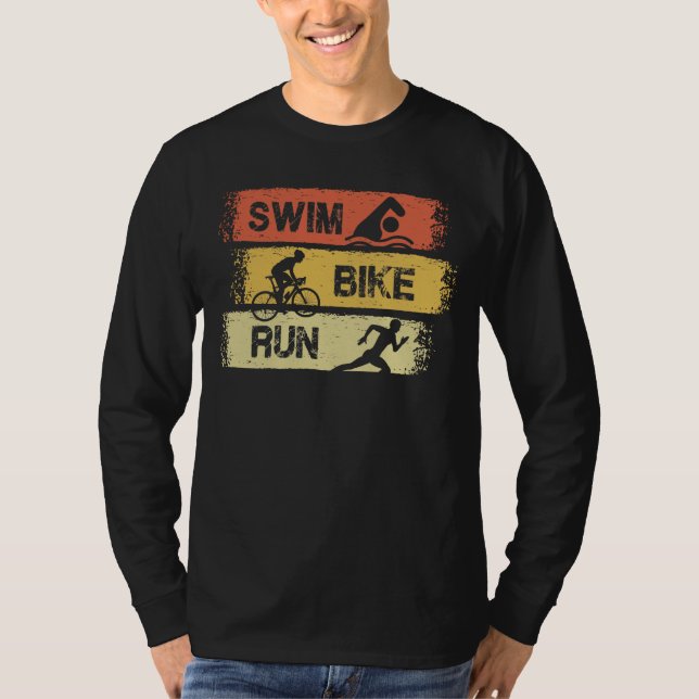 Camiseta Triathlon - Natação Bike Run (Frente)