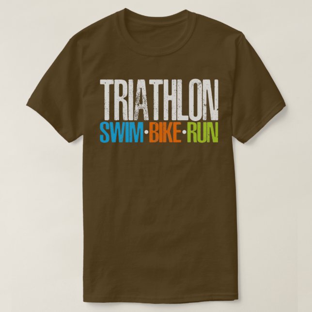 Camiseta Triathlon Natação Bike Run 1 (Frente do Design)