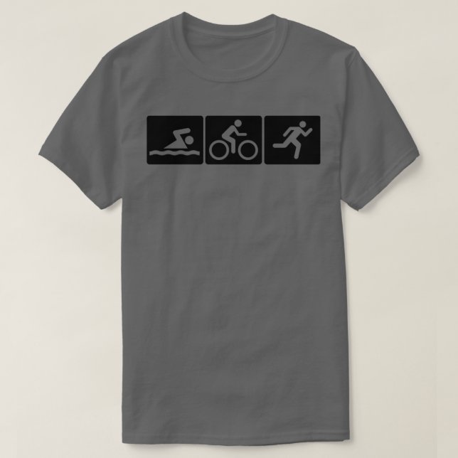 Camiseta Triathlon Natação Bike Run Essential TShirt Classi (Frente do Design)
