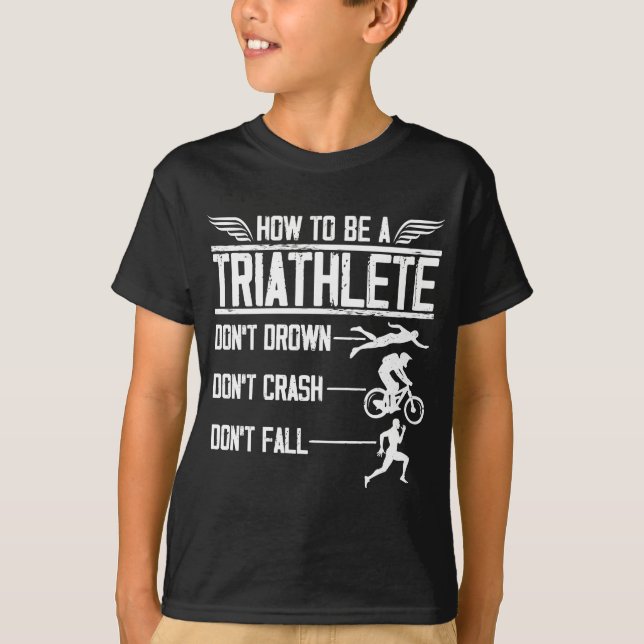 Camiseta Triathlon Natação Bike Run Triathlete Sportsman (Frente)