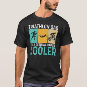 Camiseta Triathlon Pai Como Um Pai Normal Muito Mais Vias
