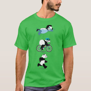 Camiseta Triathlon Panda Blue Classic TSirt