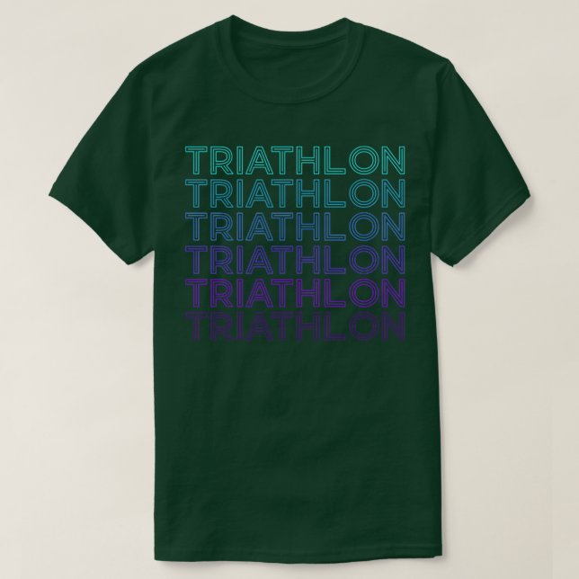 Camiseta Triathlon Retro (Frente do Design)