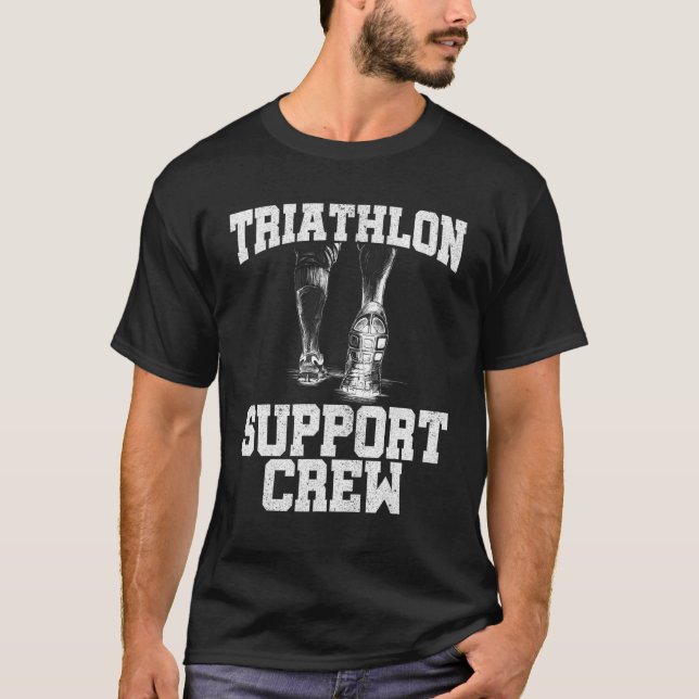 Camiseta Triathlon Support Crew Runing Cycling Nadando Tr (Frente)