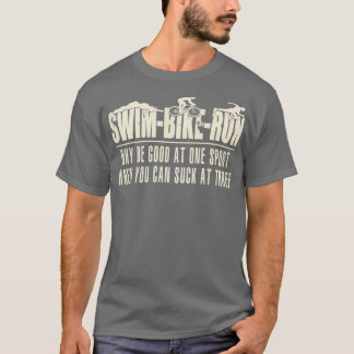 Camiseta Triathlon Swim Bike Run Triathlete 114