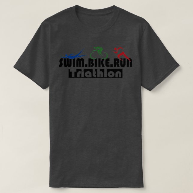 Camiseta Triathlon Swim Bike Run Triathlete 54 (Frente do Design)