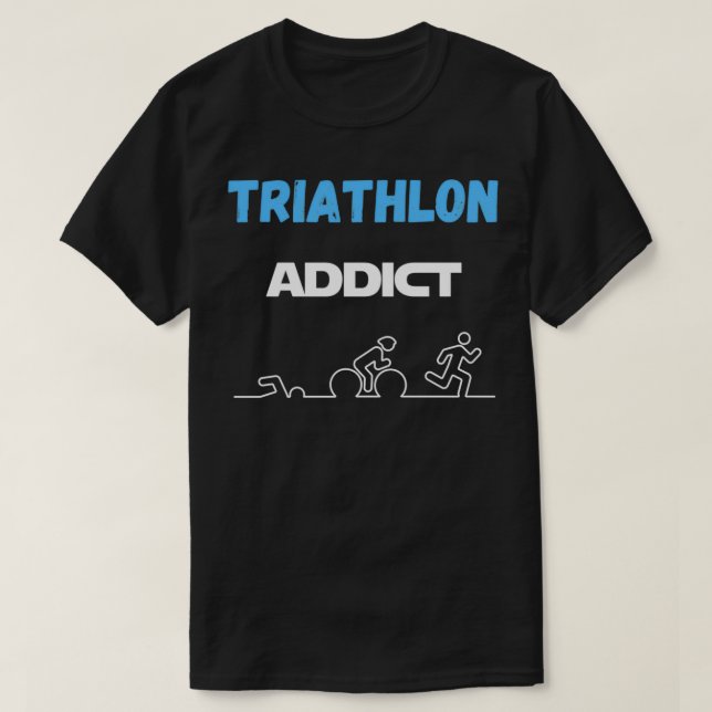 Camiseta triathlon t Humor presente (Frente do Design)