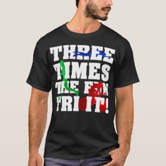 Camiseta Triathlon Três Vezes O Ciclo De Natação De Corrida