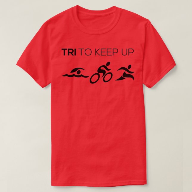 Camiseta Triathlon Tri Para Continuar (Frente do Design)