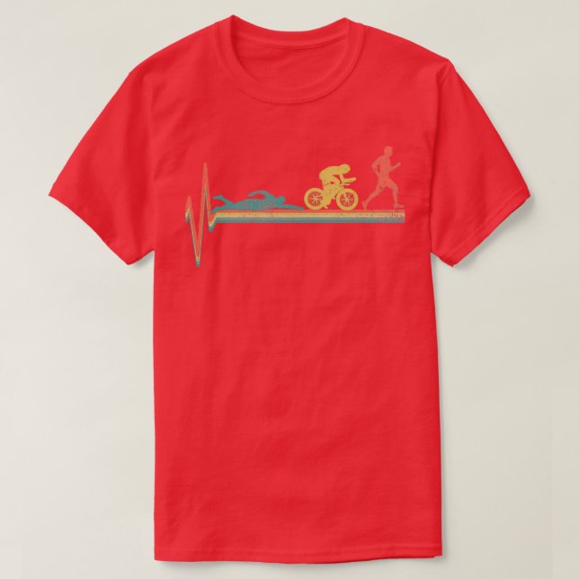 Camiseta Triathlon Triathlete Vintage (Frente do Design)