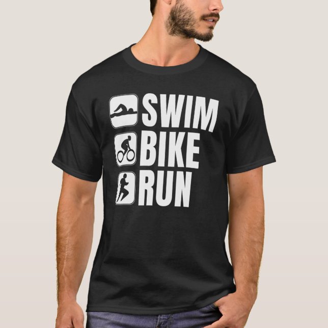 Camiseta Triathlon Triathletes Atletas Correndo Malhação (Frente)