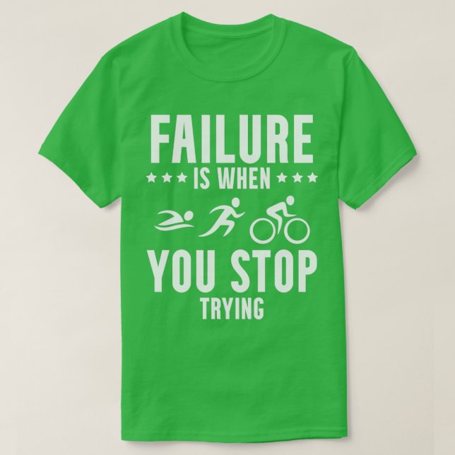 Camiseta Triathlon Triathlon Triathlon Run Bicycle Ride (Frente do Design)