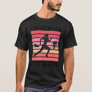 Camiseta Triathlon Women Triathletes, Natação de bicicleta