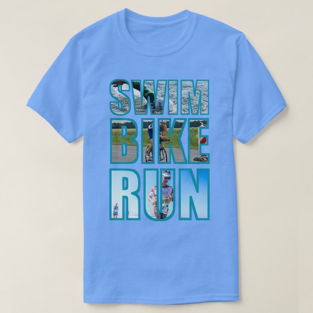 Camiseta TriathlonSwimBikeRun (Frente do Design)