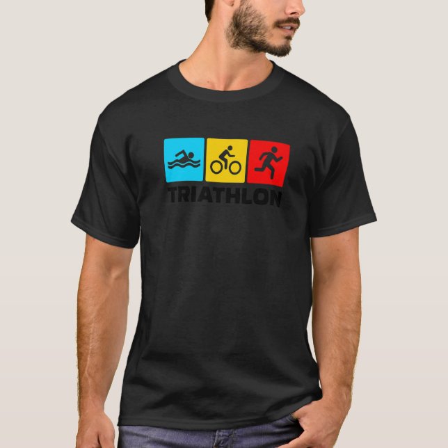 Camiseta Triatleta S Triatleta S de Natação de Bike com Exe (Frente)